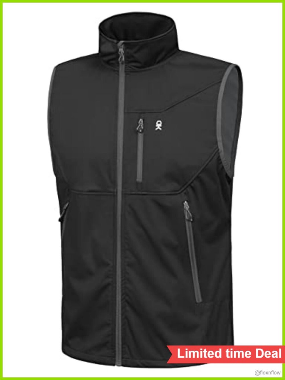 4-Way Stretch Golf Vest Windproof Water Resistant Lightweight Sleeveless